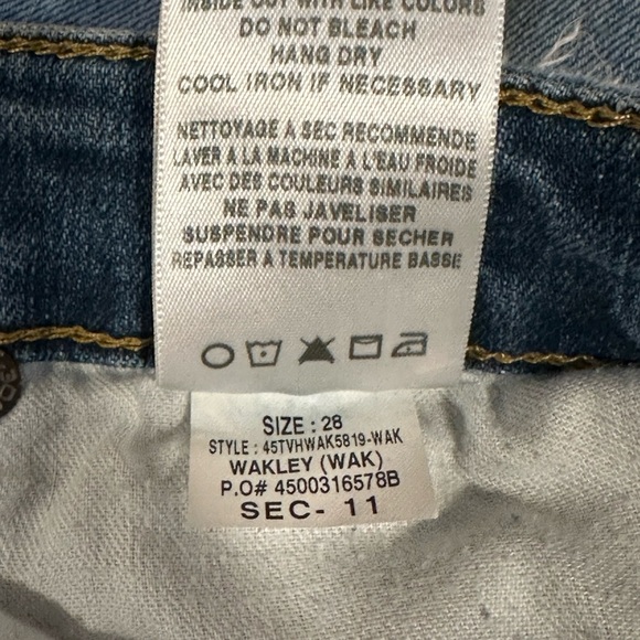 Joe’s Jeans Women’s Size‎ 28 Cuff Crop Distressed Wakley  Medium Wash Mid-Rise - Picture 9 of 11